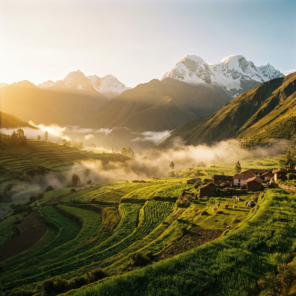Paisaje andino peruano