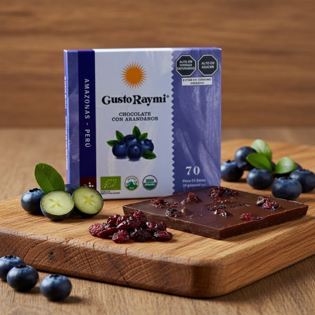 Chocolate 70% con Arándanos