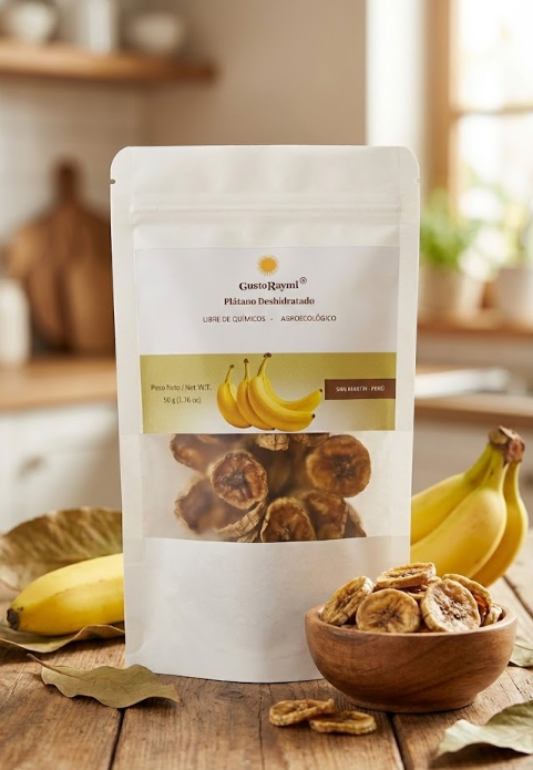 Plátano Bizcocho Deshidratado